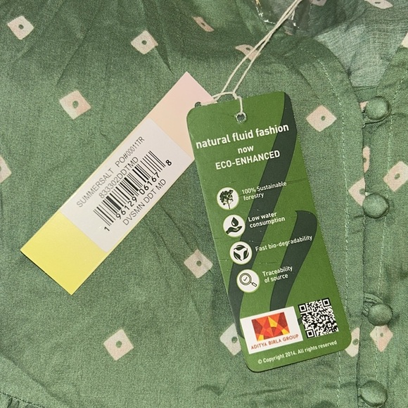 NWT Summersalt The Easy Breezy Eco Voile Mini Dress Cover Up size medium - Picture 2 of 7